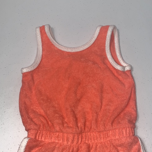 Cat & Jack Toddler Girl One Piece Terrycloth Shorts Romper Size 2t - Picture 2 of 4